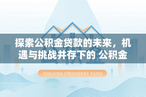 抚顺探索公积金贷款的未来，机遇与挑战并存下的 公积金贷款风险防控
