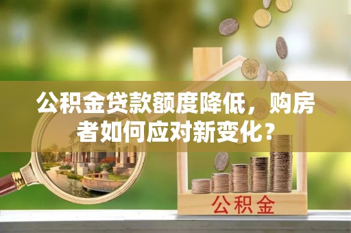 抚顺公积金贷款额度降低，购房者如何应对新变化？