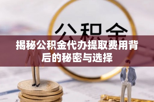抚顺揭秘公积金代办提取费用背后的秘密与选择