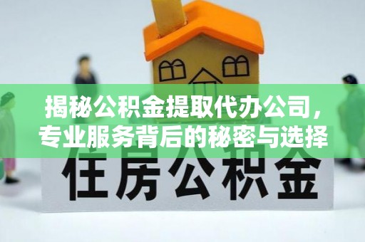 抚顺揭秘公积金提取代办公司，专业服务背后的秘密与选择指南