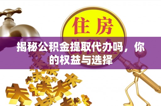 抚顺揭秘公积金提取代办吗，你的权益与选择
