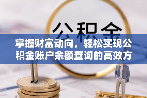 抚顺掌握财富动向，轻松实现公积金账户余额查询的高效方式