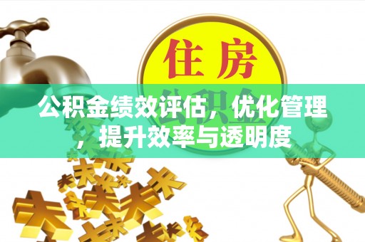 抚顺公积金绩效评估，优化管理，提升效率与透明度