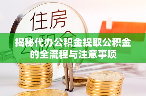 抚顺揭秘代办公积金提取公积金的全流程与注意事项