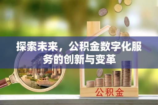 抚顺探索未来，公积金数字化服务的创新与变革