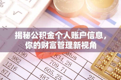 抚顺揭秘公积金个人账户信息，你的财富管理新视角