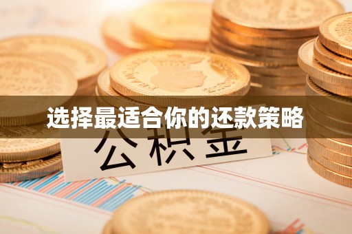 抚顺选择最适合你的还款策略